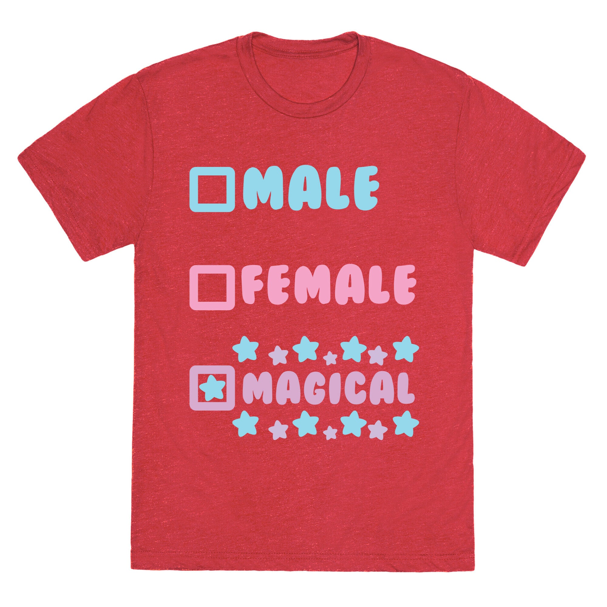 Magical Gender Checklist Unisex Triblend Tee